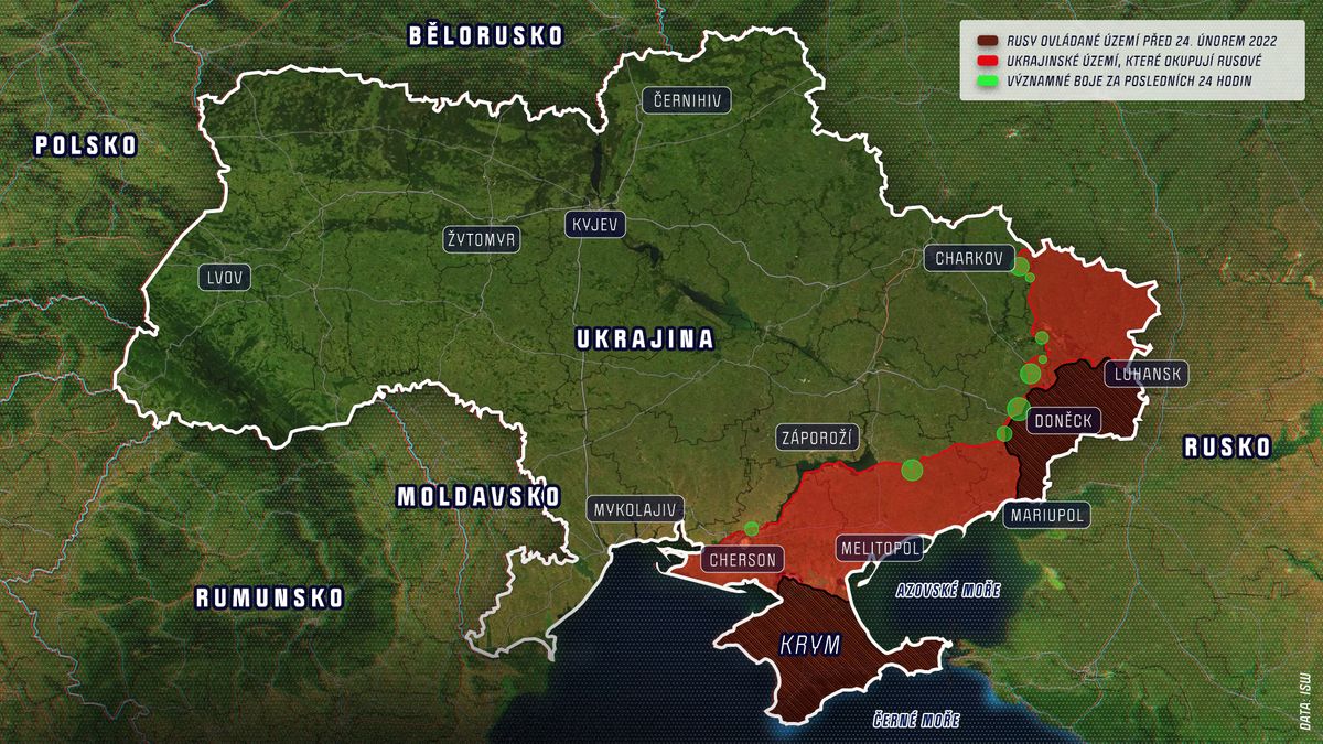 Rusové znovu zabrali oblasti u Záporoží, které Ukrajinci v létě osvobodili